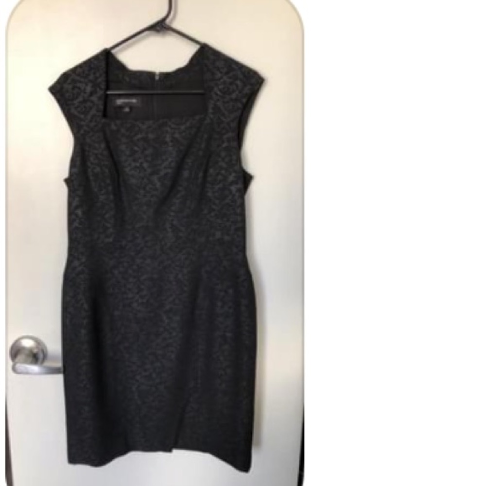 Black and Navy printed dress
